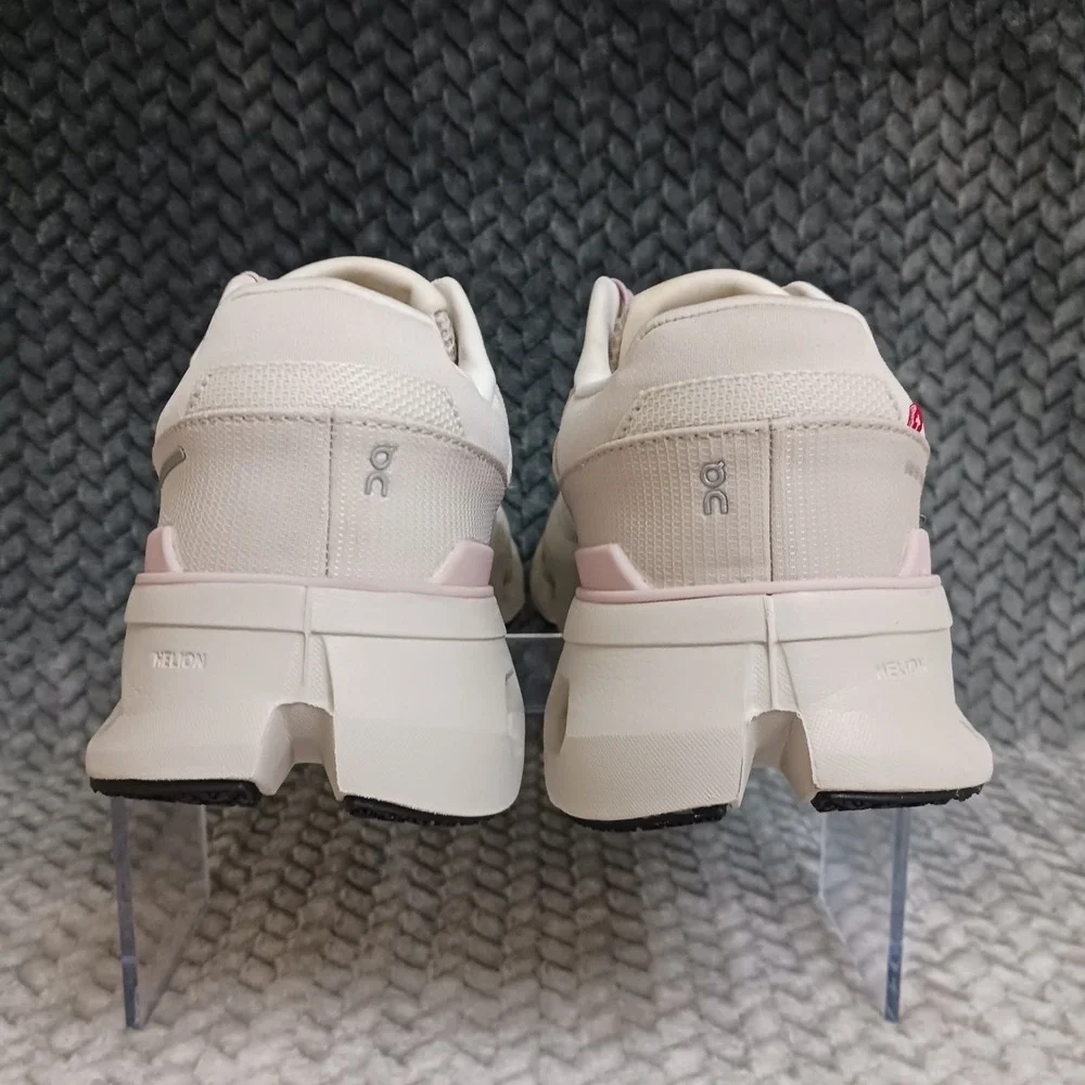 Once We Were Warriors Women's Athletic Trainers in White and Light Pink
